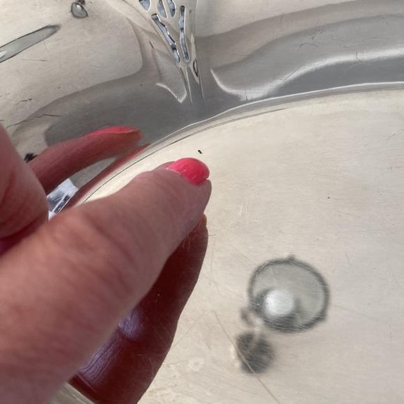 Elegant Vintage Wm Rogers #419 Silver Plated Serving Tray! - Picture 5 of 7